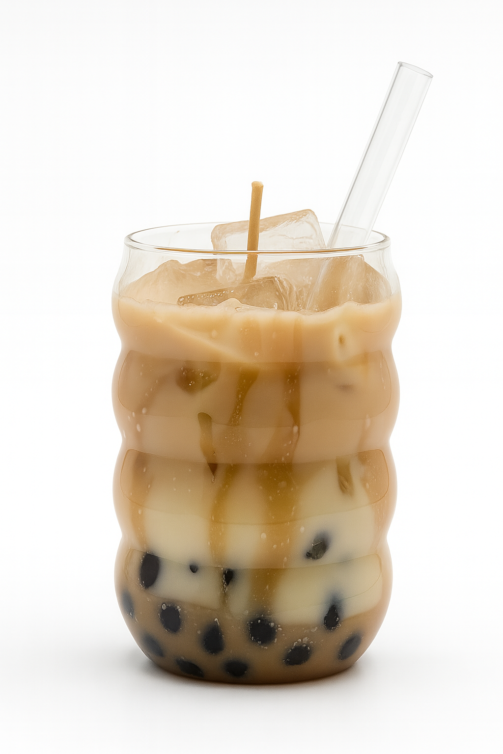 Bubble Tea Kaars kaneel - vanille