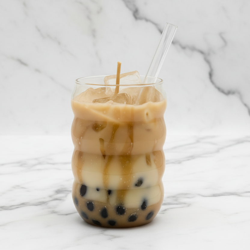 Bubble Tea Kaars kaneel - vanille