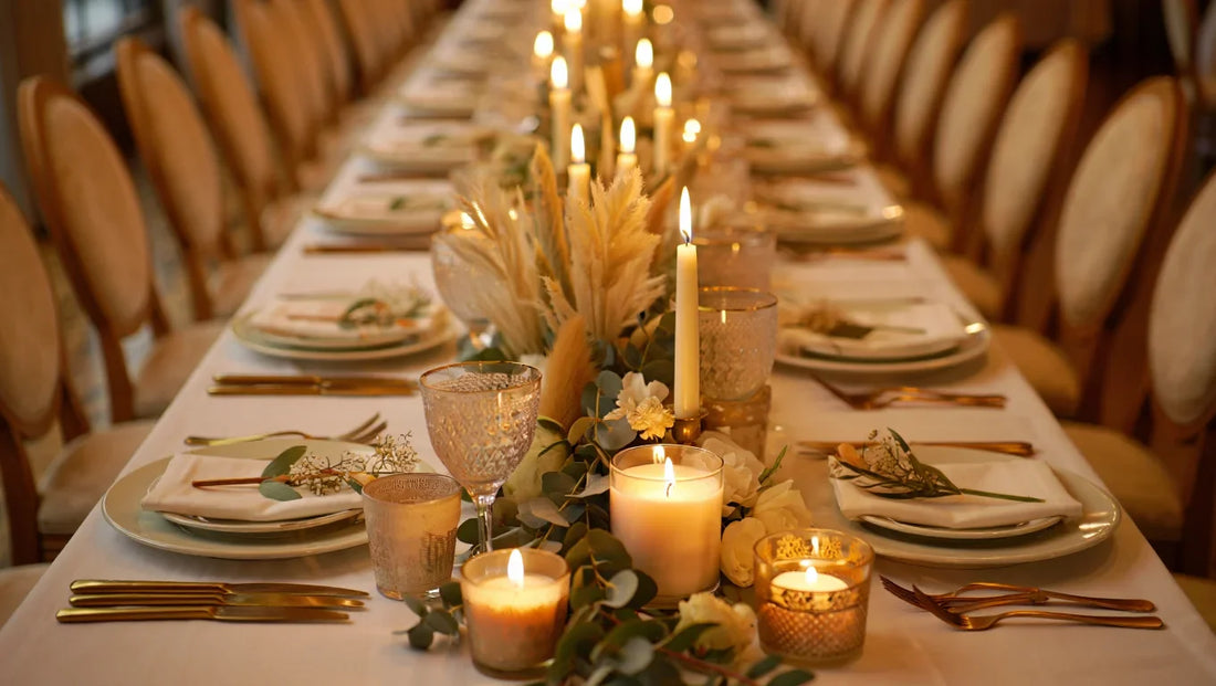 Feesttafel decoreren met kaarsen: complete gids voor een stijlvolle en warme setting
