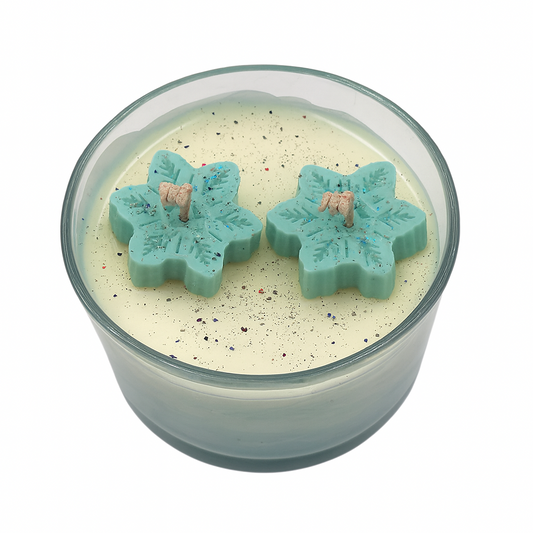 X-Mass Blue Winter Glow Kaars