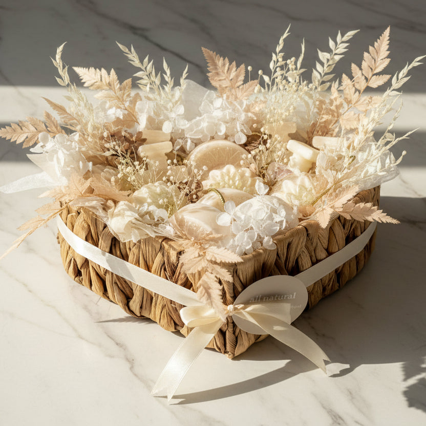 Luxe geur zeep in mandje