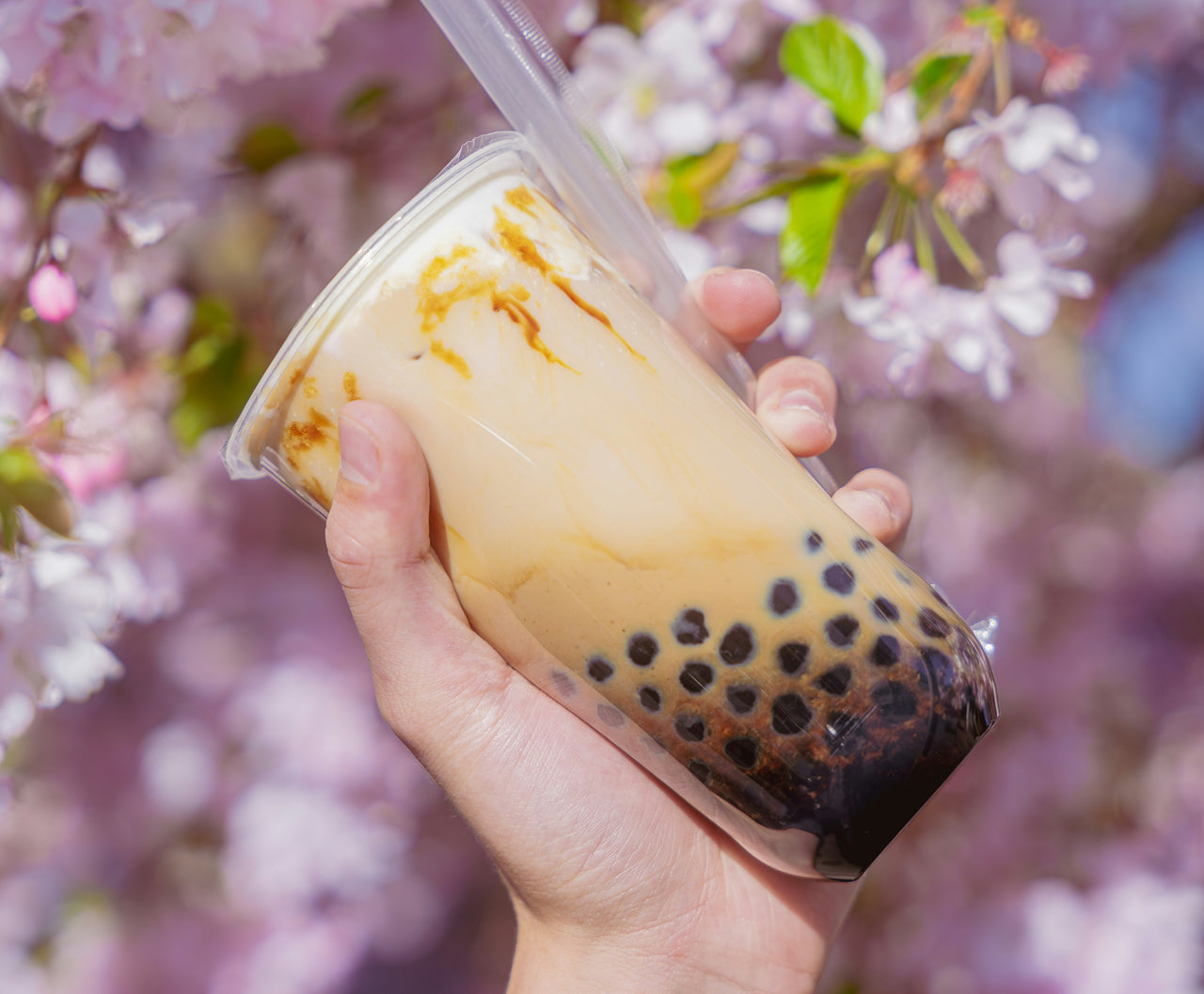 Bubble Tea Kaars kaneel - vanille